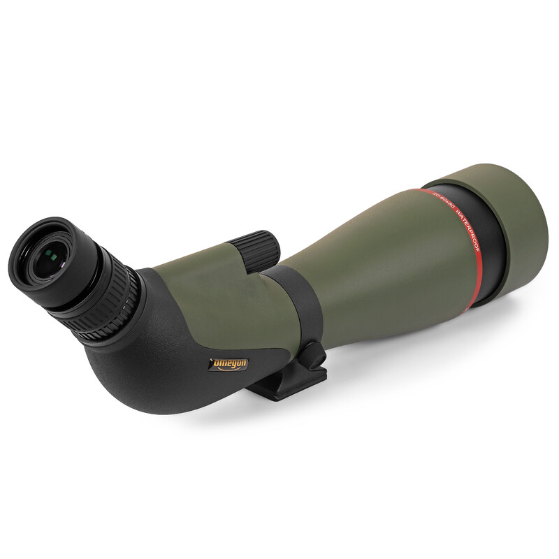 Omegon Zoom spottingscope 20-60x80mm + Statief en panhead