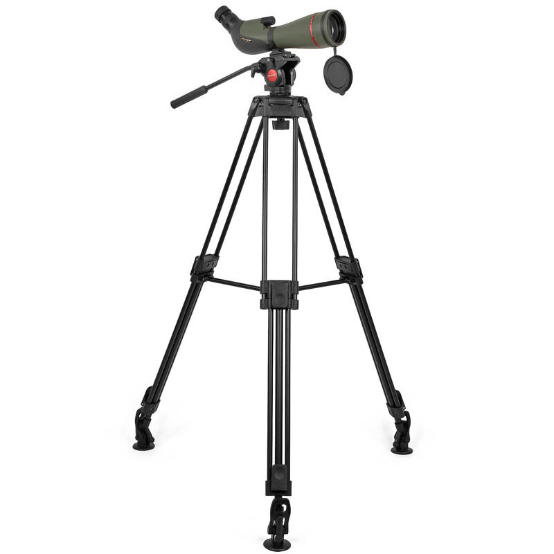 Omegon Zoom spottingscope 20-60x80mm + Statief en panhead