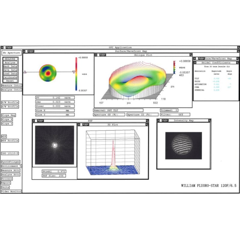 William Optics Apochromatische refractor AP Fluorostar 120/780 Gold OTA