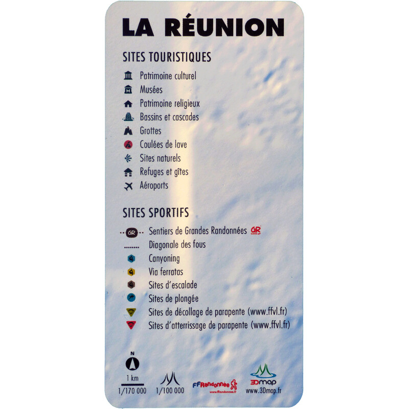 3Dmap Regionale kaart La Réunion