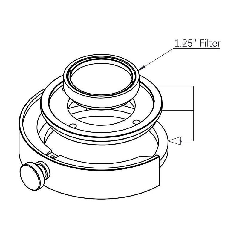 ZWO 1,25" - 2" Adapter Ring