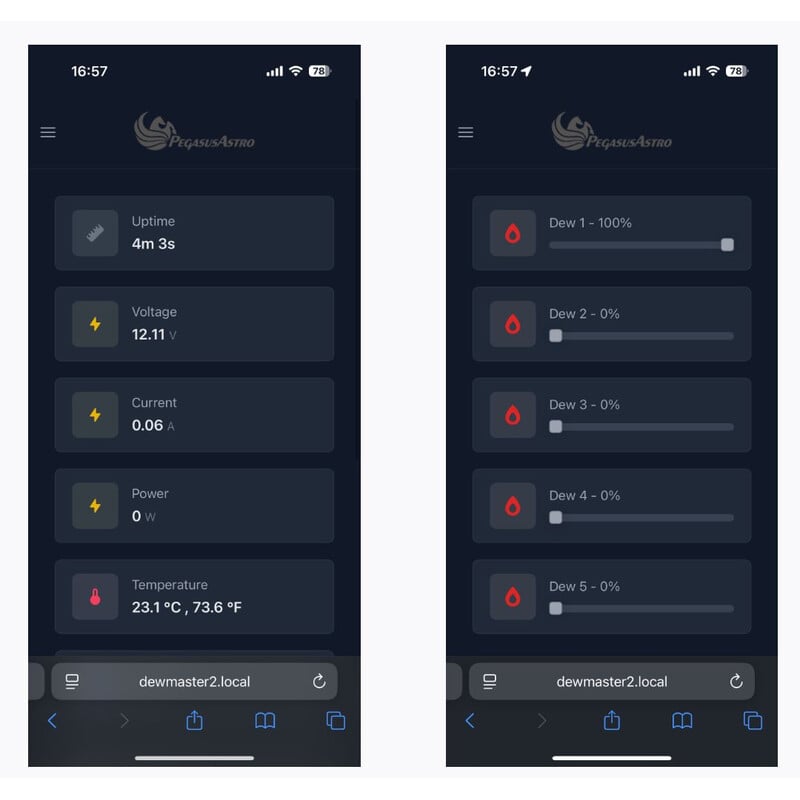 PegasusAstro Sturingen DewMaster 2