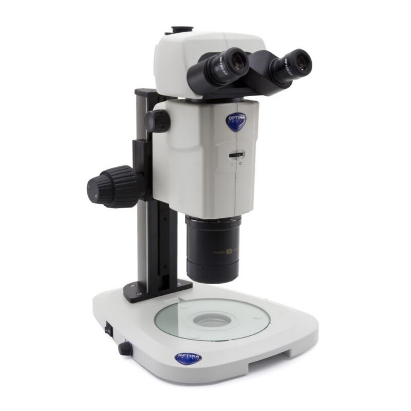 Optika Stereo zoom microscoop SZR-180, trino, CMO, b.d. 60mm, 10x/23, 7.5x-135x, LED, klikstop