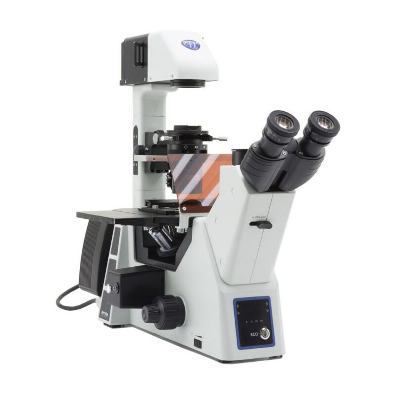 Optika Omgekeerde microscoop IM-5FLD, FL, trino, invers, 10x24mm, AL/DL, LED 5W, 8W w.o. objectieven