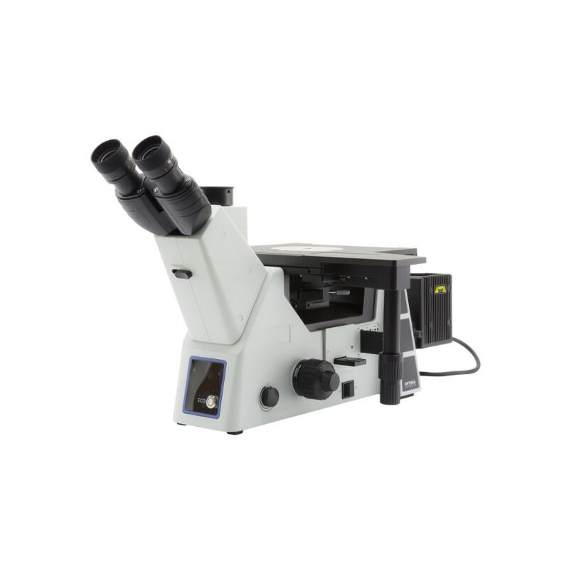 Optika Omgekeerde microscoop IM-5MET, MET trino, invers, 10x24mm, AL, Halogen, 12V/100W w.o. objectieven