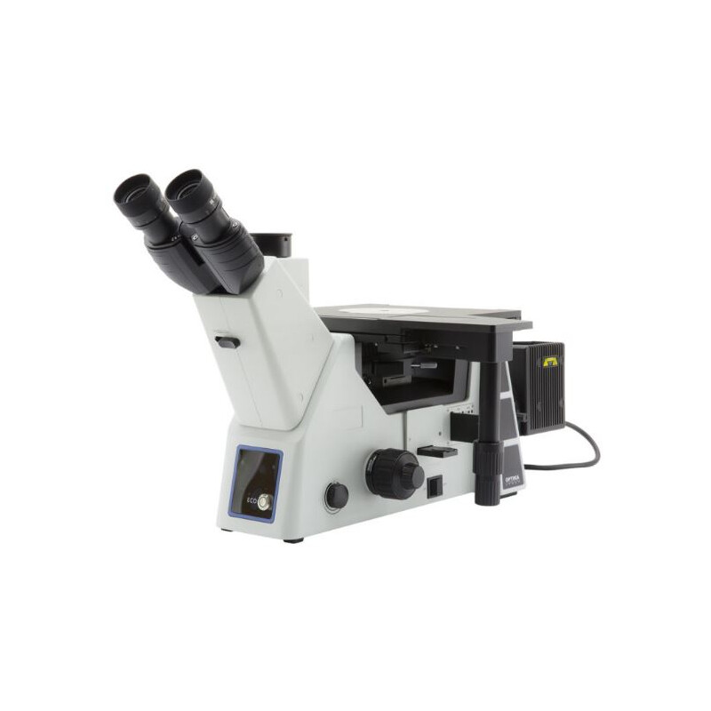 Optika Omgekeerde microscoop IM-5MET, MET trino, invers, 10x24mm,  AL, Halogen,  12V/100W w.o. objectives