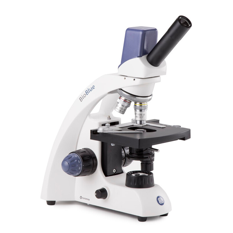Euromex Microscoop Mikroskop BioBlue, BB.4255, digital, mono, DIN, 40x - 1000x, 10x/18, LED, 1W