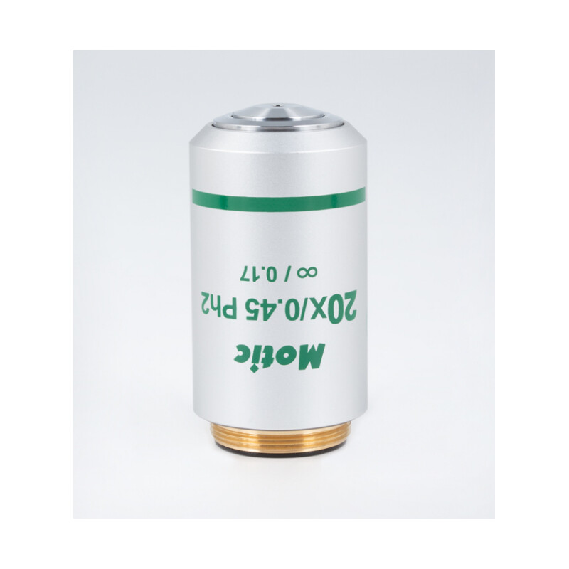 Motic objectief 20X / 0.45,wd 0.8mm, CCIS, UC plan, pos.fase Ph2, oneindig