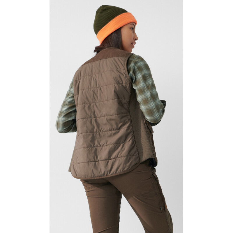 Fjällräven Boswol gewatteerd vest W, 633 Donker Olijf, XS