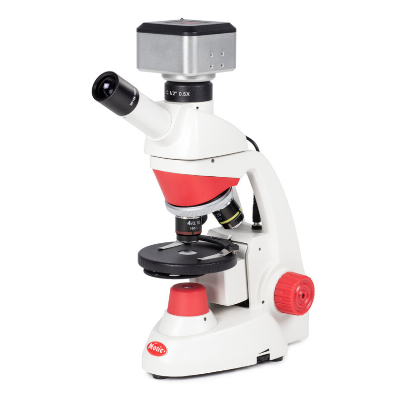 Motic Microscoop RED50X Plus, mono, Digitaal, 40x- 400x, 4MP
