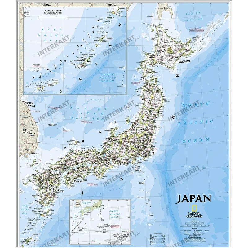 National Geographic Kaart Japan (Engels)