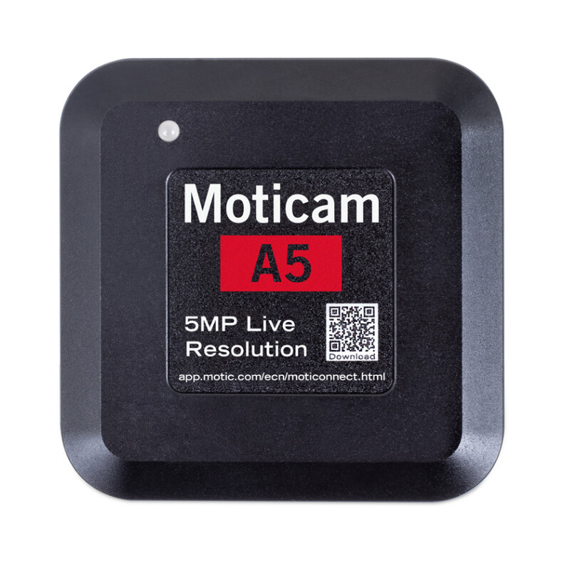 Motic Camera A5, kleur, sCMOS, 1/2.8", 2µm, 30fps, 5MP, USB 2.0