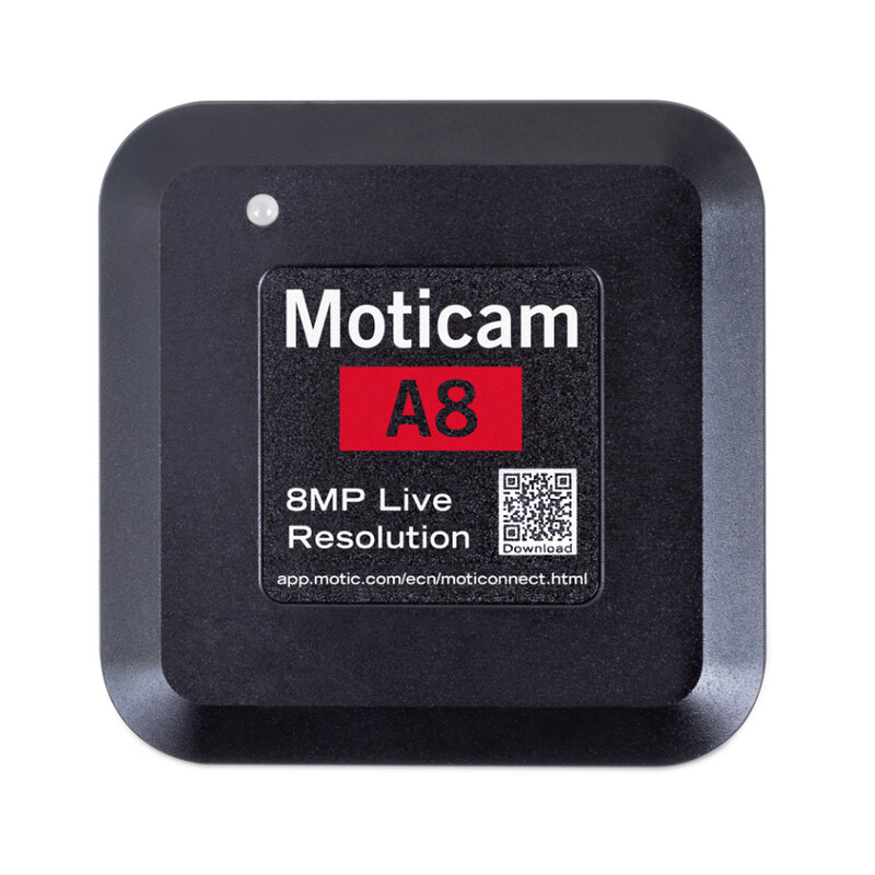 Motic Camera A8, kleur, sCMOS, 1/3", 1.34µm, 30fps, 8MP, USB 2.0