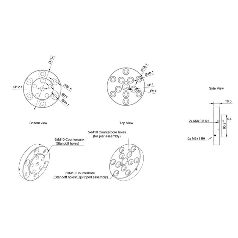 PegasusAstro Universele Statief adapter voor NYX-101