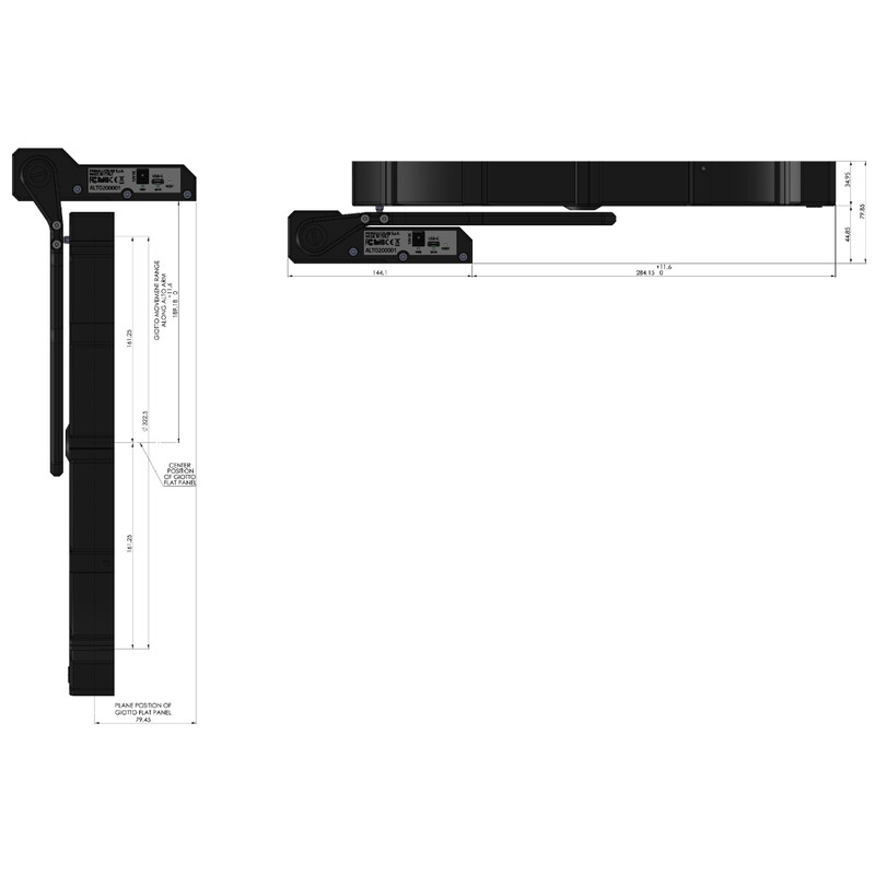 PrimaLuceLab Flatfieldmasker GIOTTO 320 met ALTO telescoopkap