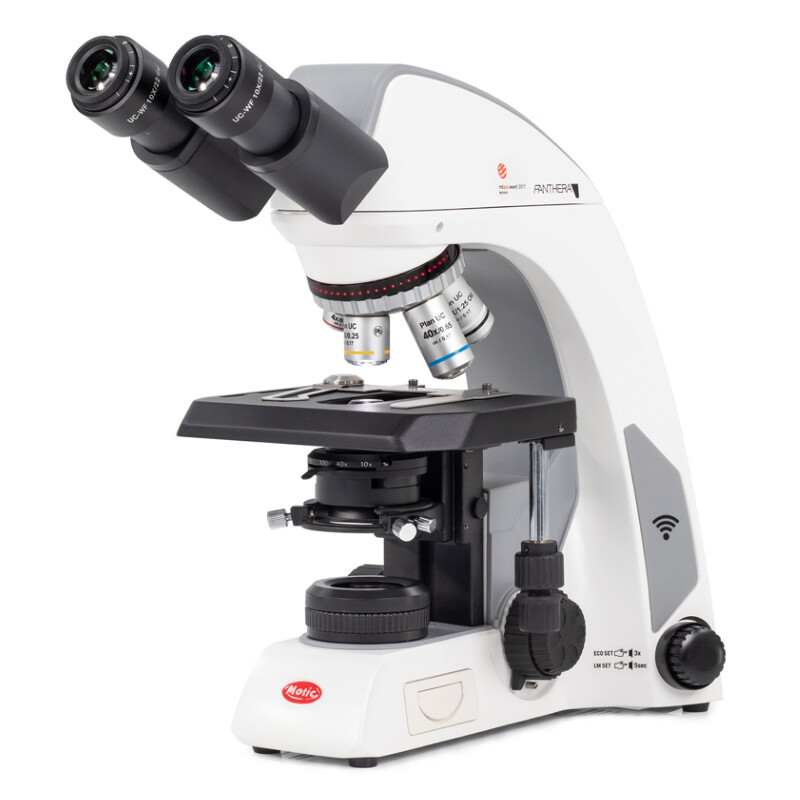 Motic Microscoop Panthera cloud, bino, Digitaal, Digitaal, Plan, Achro, 40x-1000x, 10x/22mm, Halogeen/LED, HDMI, 8MP