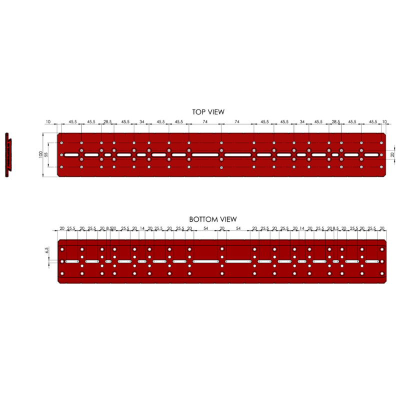 PrimaLuceLab Zwaluwstaart Plus Losmandy-Style 750mm