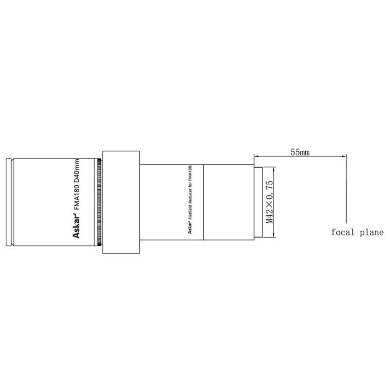 Askar Apochromatische refractor AP 40/180 FMA180 OTA