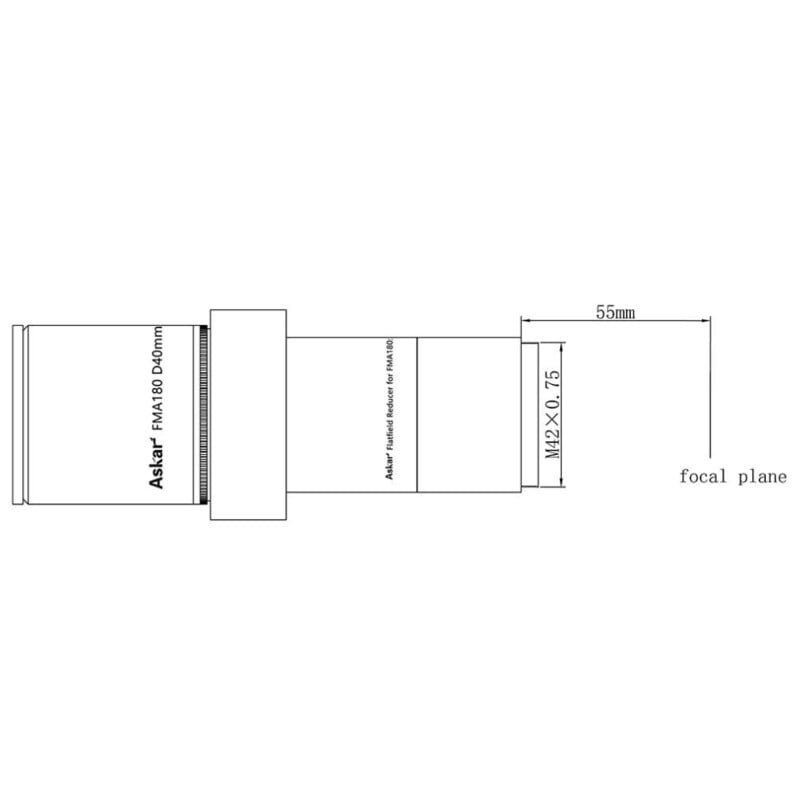 Askar apochromatische refractor AP 40/180 FMA180 OTA