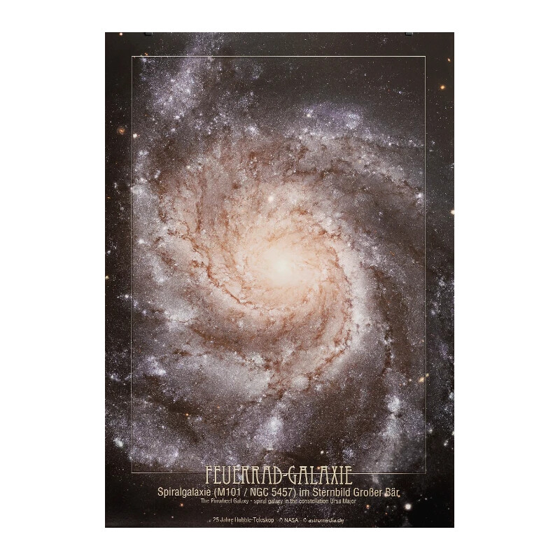 AstroMedia Poster Het vuurwielsterrenstelsel
