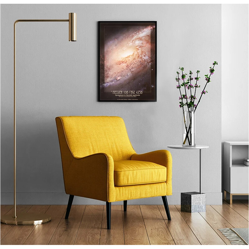 AstroMedia Poster Spiraalstelsel Messier 106
