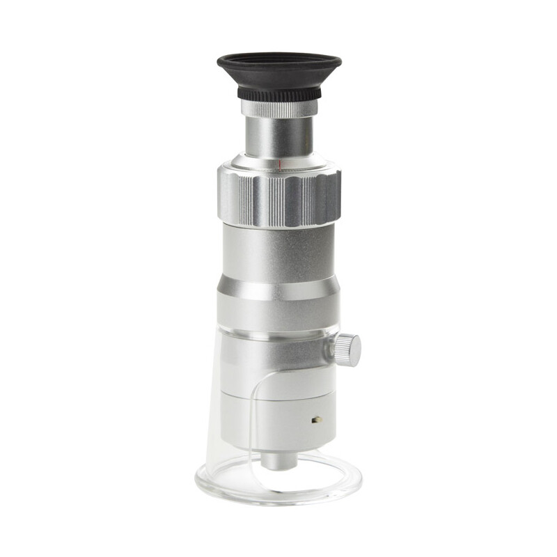 Euromex Vergrootglazen Lupe Messmikroskop, 60x, LED, 0.02mm