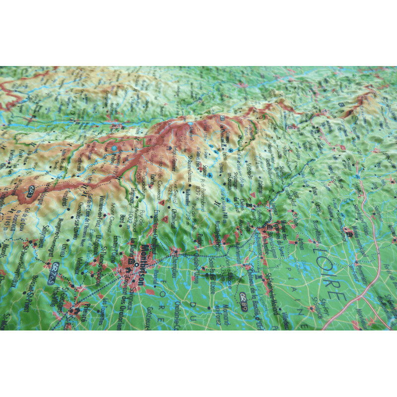 3Dmap Regionale kaart Le Puy de Dôme