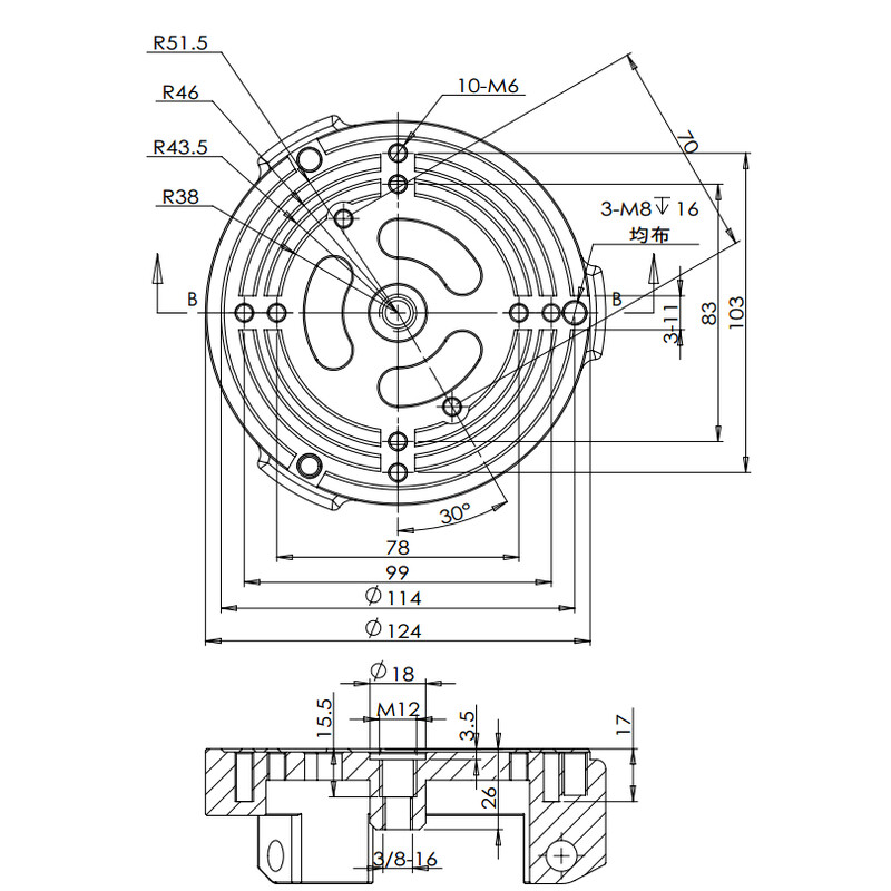 iOptron Statief CF 40mm