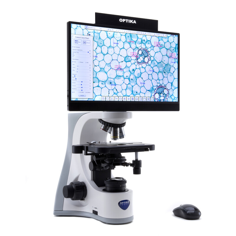 Optika Microscoop B-510BF4K, digitaal, W-PLAN IOS, 40x-1000x, 4K digitale kop