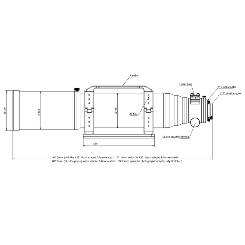Askar Apochromatische refractor AP 130/1000 130PHQ OTA
