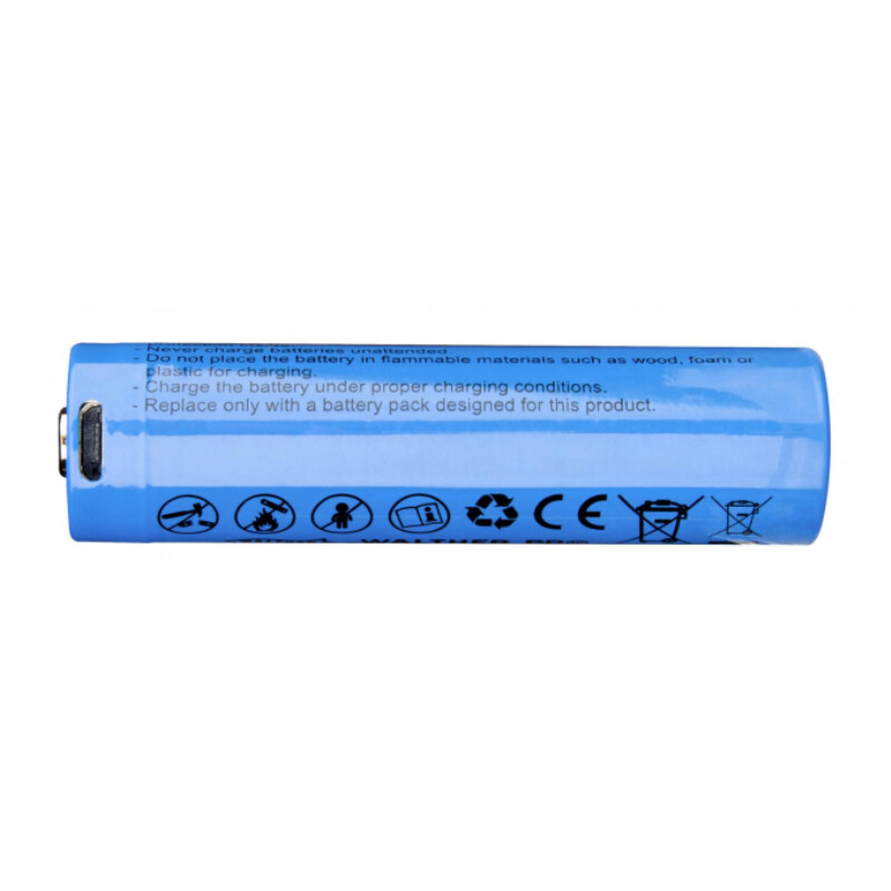 Walther 2600 mAh Li-Ion batterij met Micro-USB oplaadaansluiting