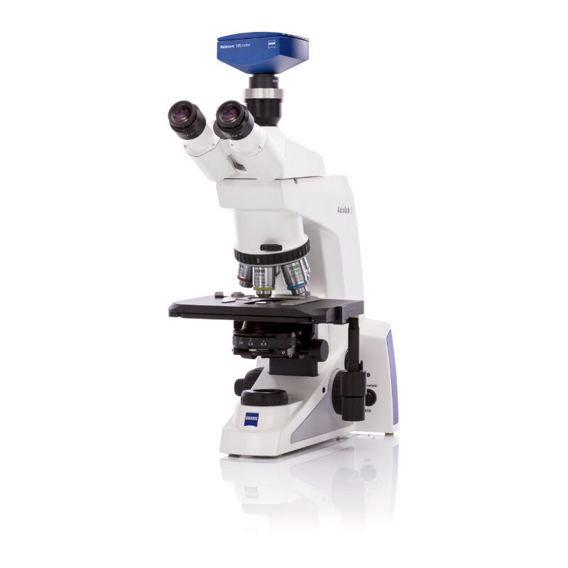 ZEISS Microscoop , Axiolab 5, trino, INFINITY, plan, 10x, 63x, 10x/22, Dl, LED, 10W, incl. camera adapter, Axiocam