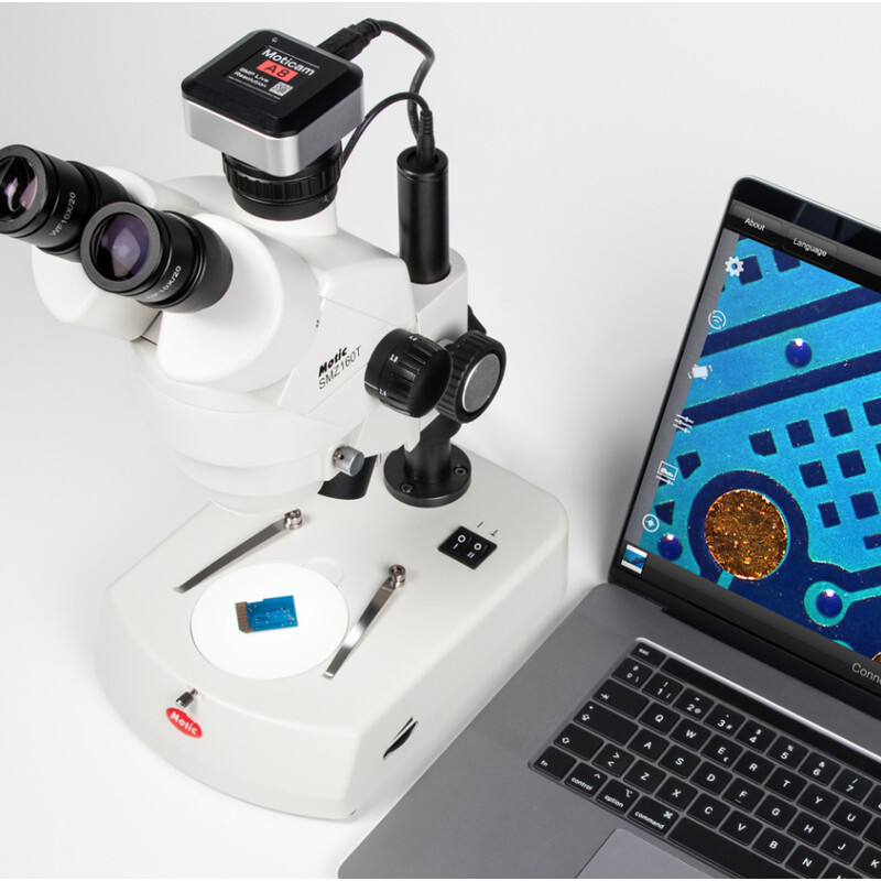 Motic Stereo Zoom Microscoop SMZ-160, LED, 0,75x-4,5x