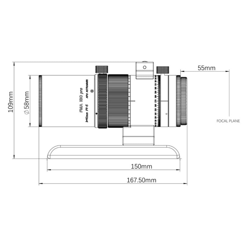 Askar apochromatische refractor AP 40/180 FMA180PRO OTA