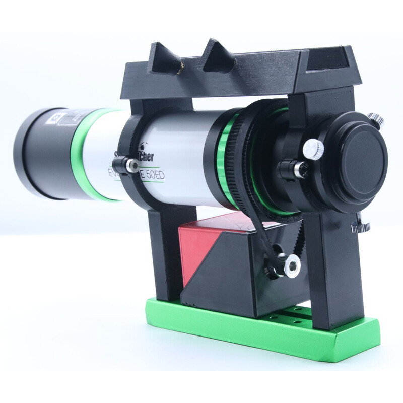 Astroprints EAF motorbevestigingsset met klem en zoekerschoen voor Skywatcher Evoguide 50ED