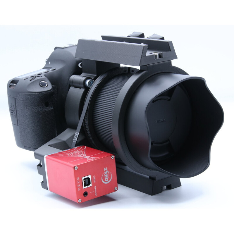Astroprints EAF motorbevestigingsset met klem, rail en Accessoireschoen voor Sigma Art 85mm objectief