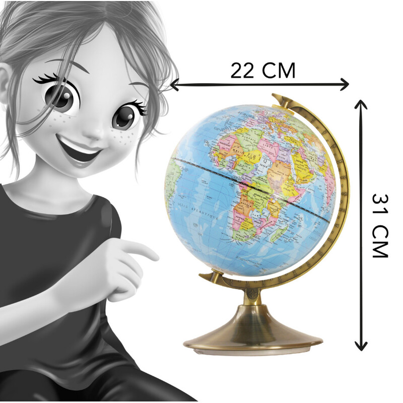 Buki Kinderglobe Tag und Nacht Globus 21cm