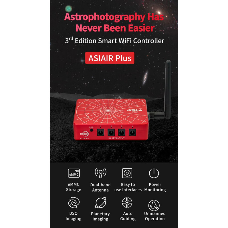 ZWO ASIAIR PLUS (256GB) astrofotografie-computer