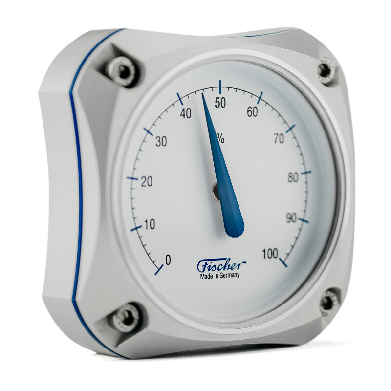 Fischer Weerstation Cockpit Hygrometer Editie Zilver