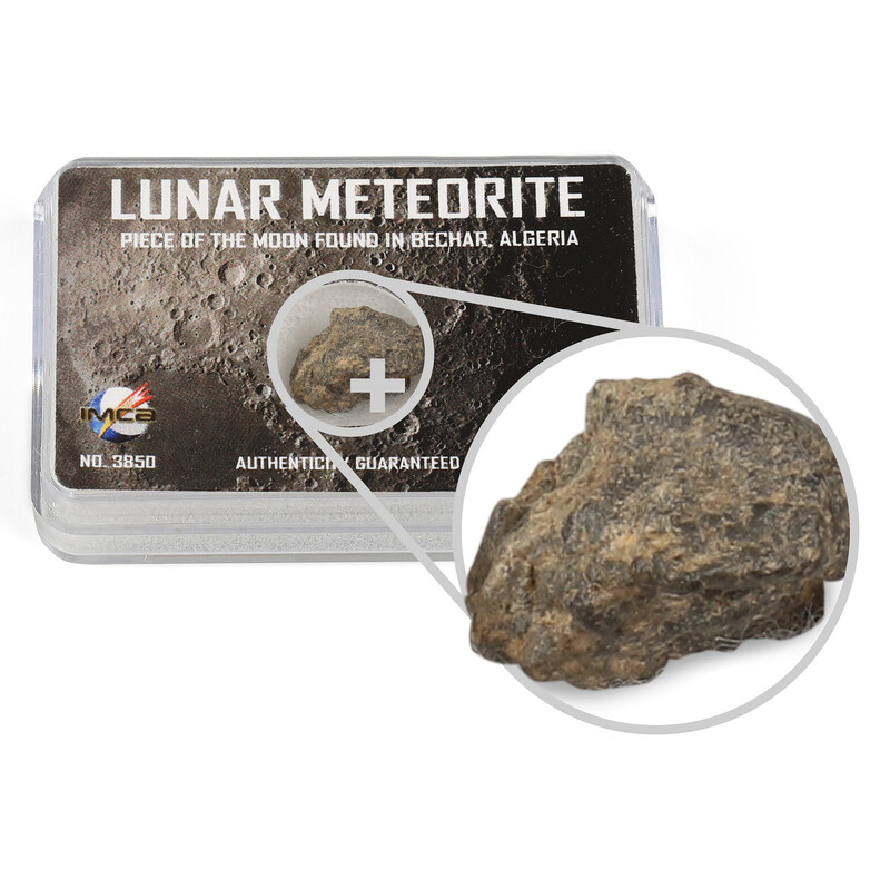 Top Meteorites Echte maan meteoriet Bechar Algerije 1-1.25g