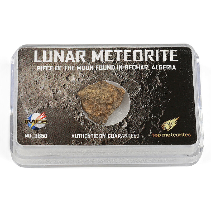 Top Meteorites Echte maan meteoriet Bechar Algerije 0.4-0.6g