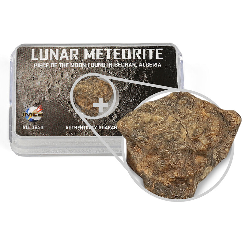 Top Meteorites Echte maan meteoriet Bechar Algerije 1.25-1.75g