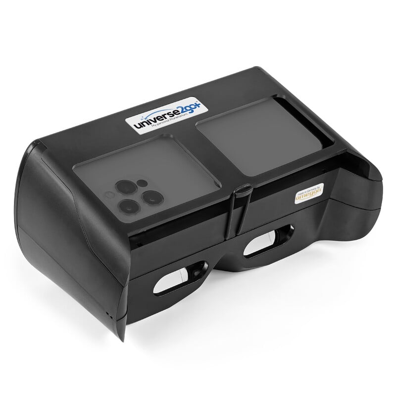 Omegon Thuis-planetarium Universe2Go+ + Sonnenfinsternisbrille Solar Safe Deluxe