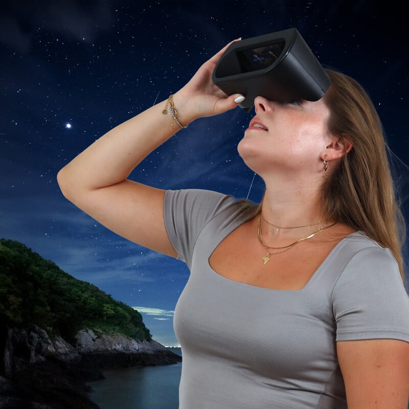 Omegon Thuis-planetarium Universe2Go+ + zonsverduisteringsbril Solar Safe Deluxe