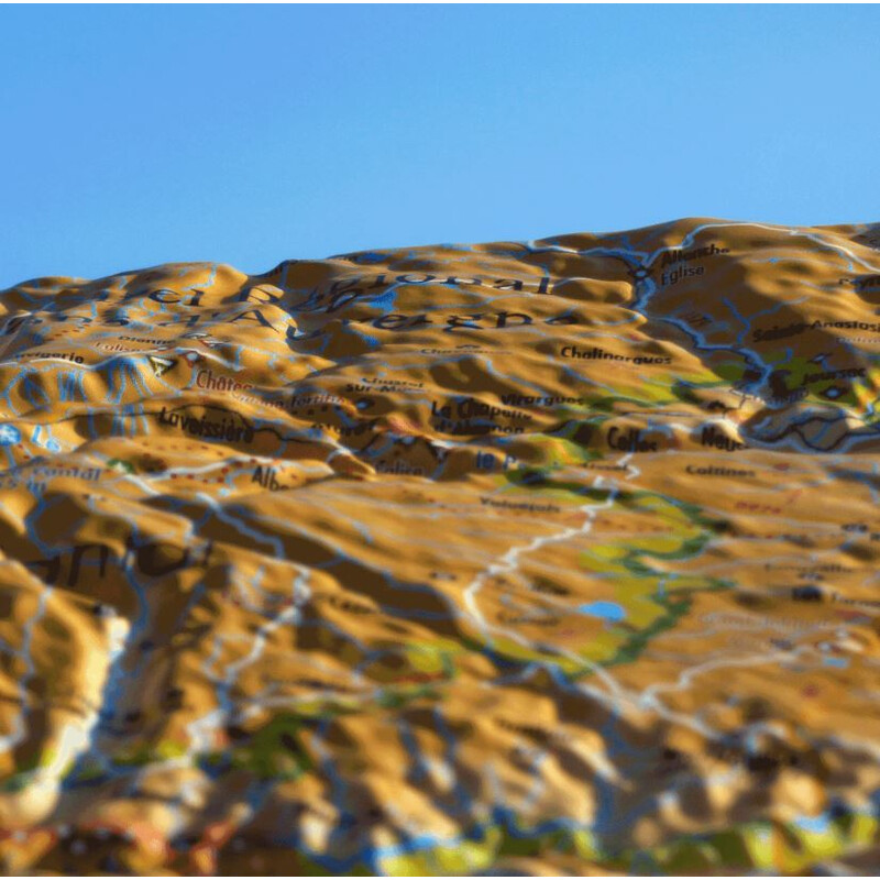 3Dmap Regionale kaart Aveyron