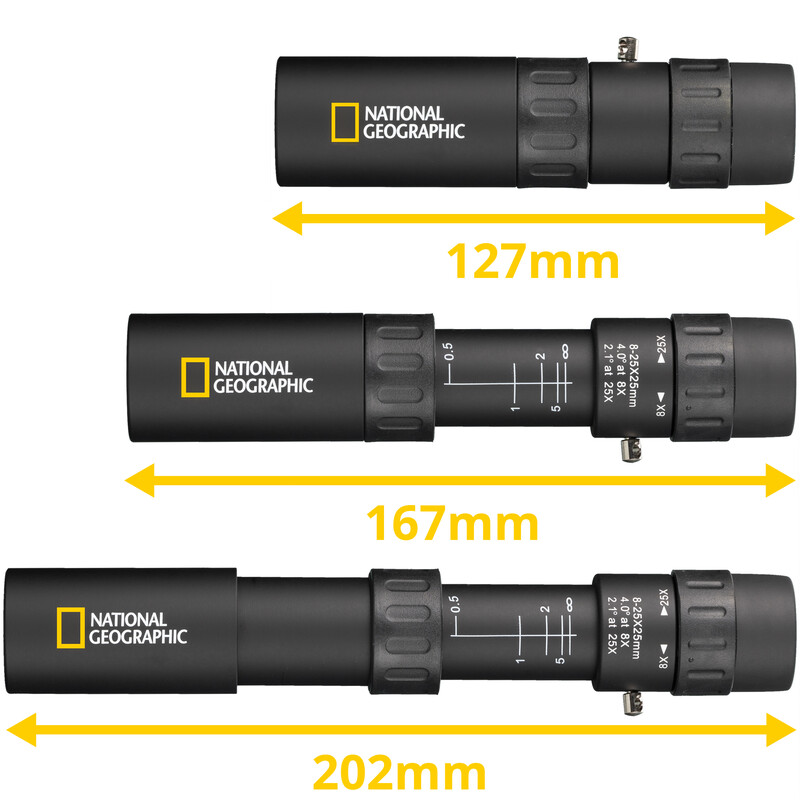 National Geographic Monoculair 8-25x25 Zoom