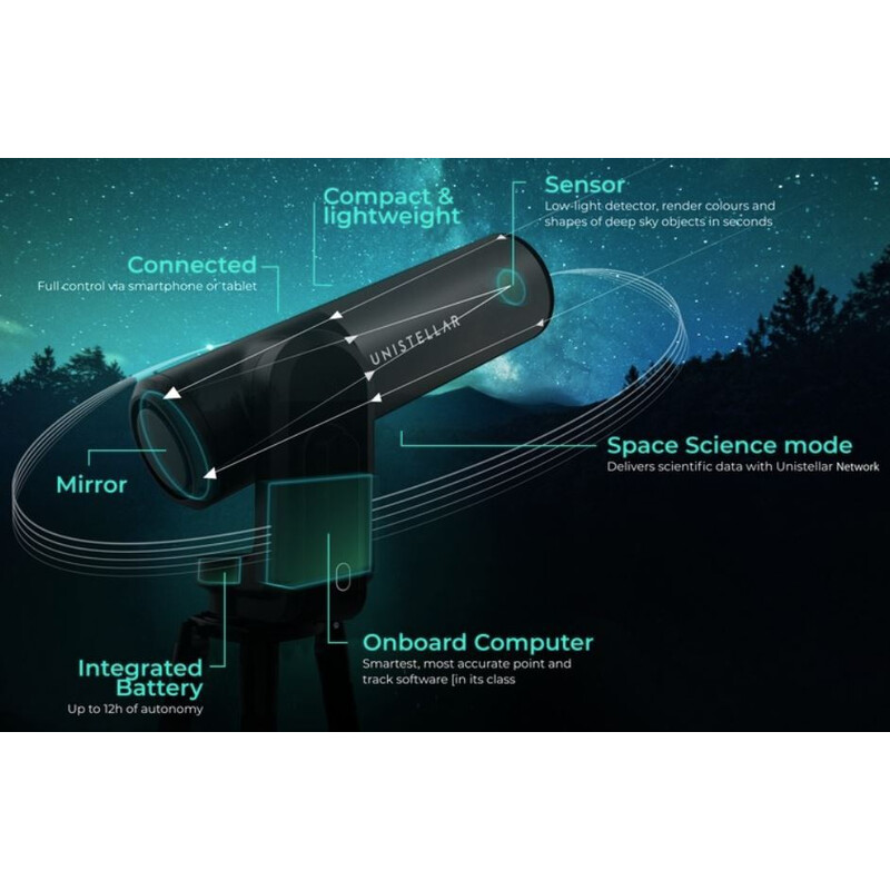 Unistellar Teleskop N 114/450 eVscope eQuinox (Fast neuwertig)