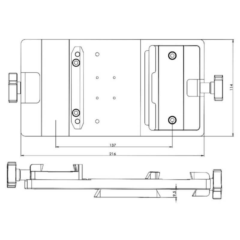 iOptron Sideres plaat