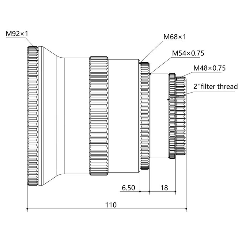 Askar Flattener/Vermindering 0.8x