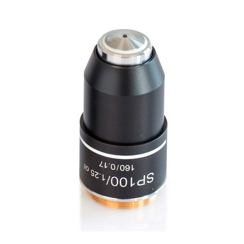 Kern Objectief, OBB-A1565, e-plan, achro, 100x/1.25, olie, w.d. 0.07mm, veerbelast, schimmelwerend